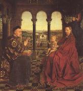 Jan Van Eyck The Virgin of Chancellor Rolin (mk45) oil
